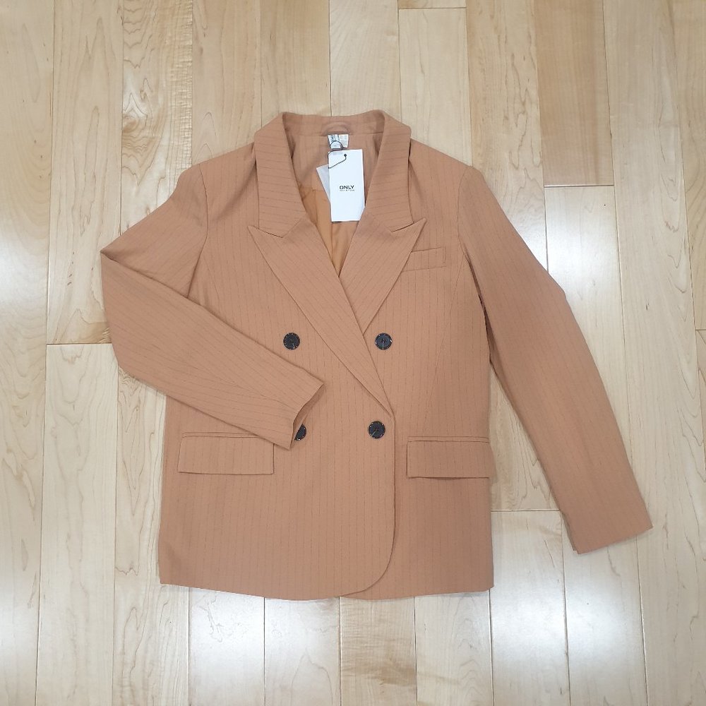 Stripe Blazer Jacket Loose Fit